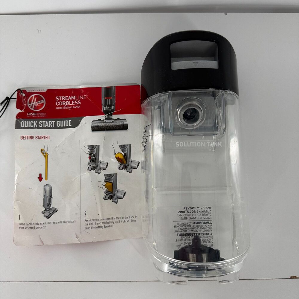 Hoover ONEPWR BH53640 Streamline Cordless Solution Tank Water OEM